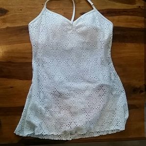 Newport News Crocheted 1 Piece Womens Swim Suit